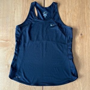 Nike workout tank top black medium